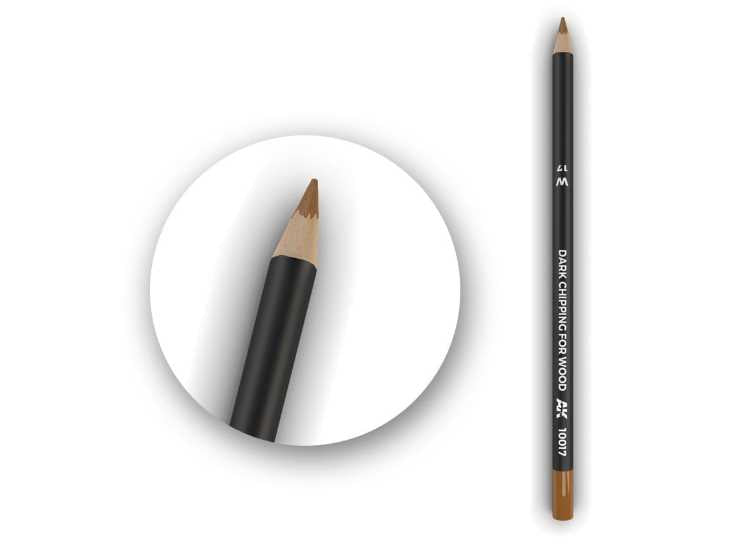 - Ak Interactive - Watercolor Pencil Dark Chipping for wood