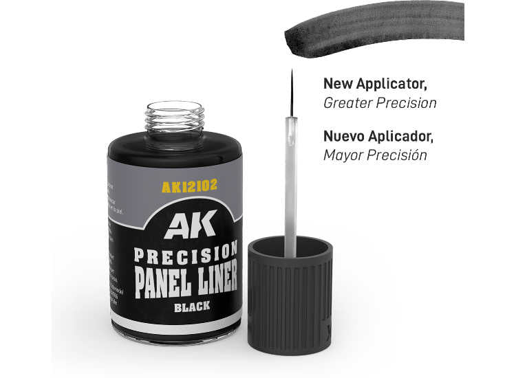 30ml AK Interactive - Precision Panel Liner - Black