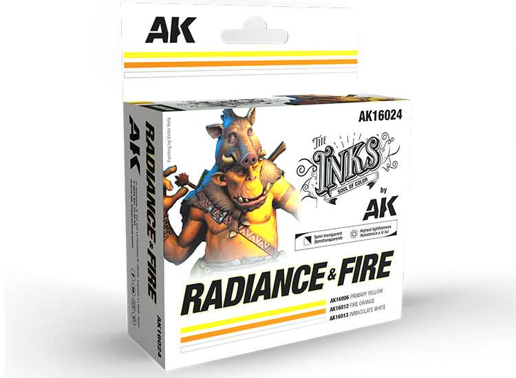 30ml x3 AK Interactive - Radiance and Fire Ink Set