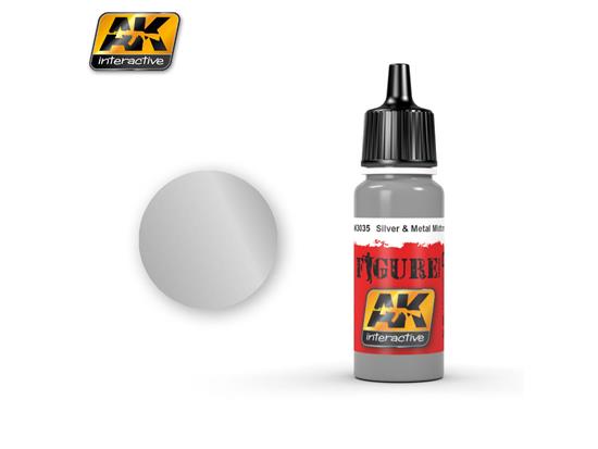 17ml AK Interactive - Figure Colour - Silver & Metal Midtones (85)