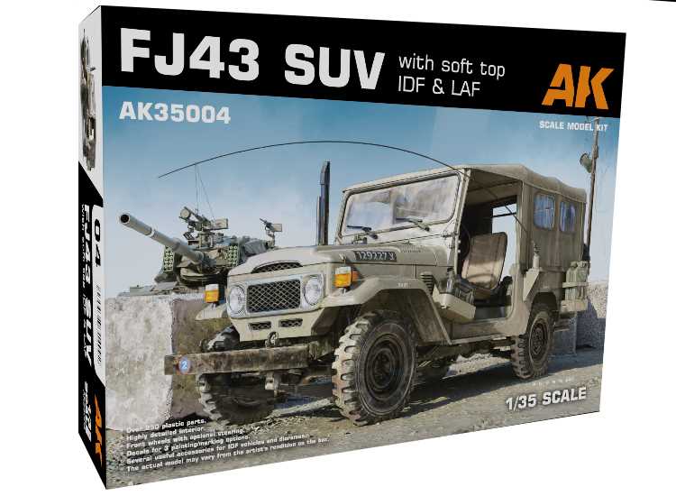 1/35 AK Interactive - FJ43 SUV w/ Soft Top IDF & LAF