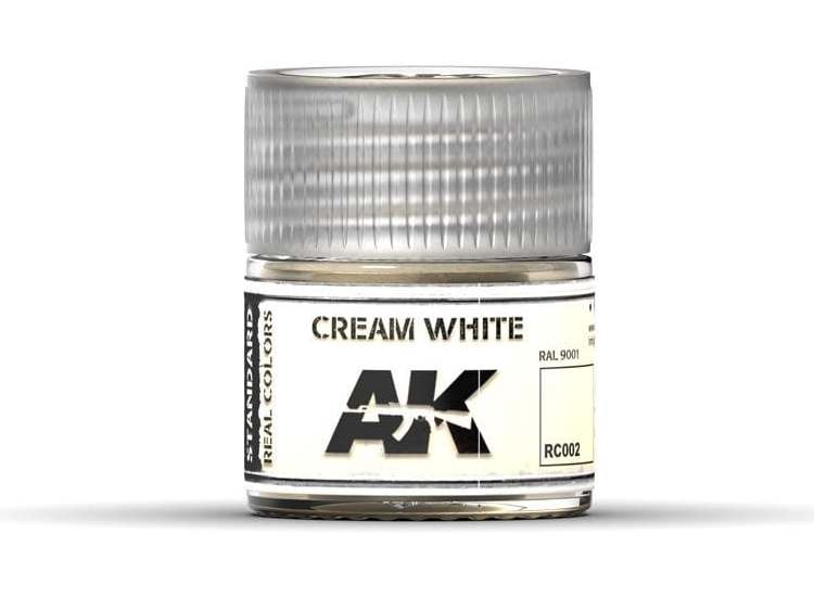 10ml Ak Interactive - Real Colors - Cream White RAL 9001