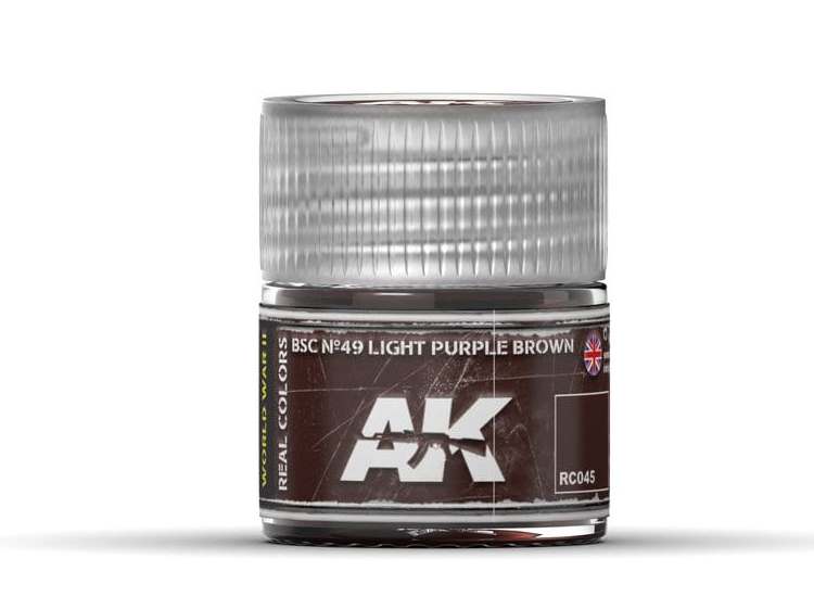 10ml Ak Interactive - Real Colors - BSC N-¦49 Light Purple Brown