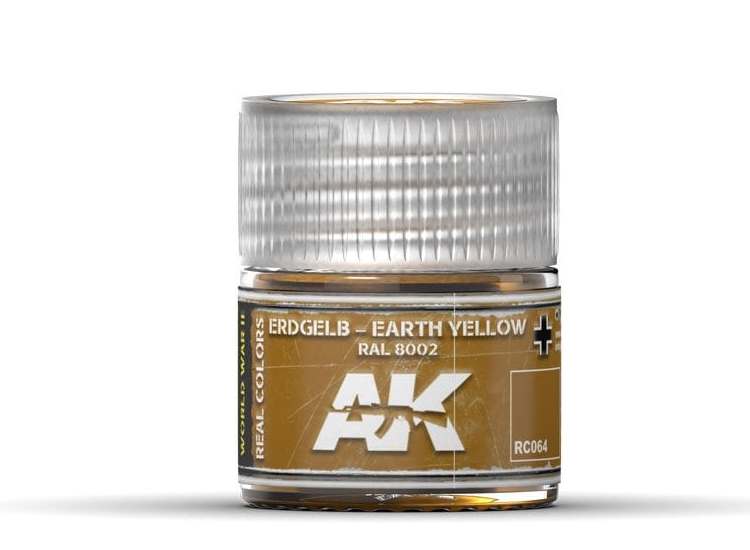 10ml Ak Interactive - Real Colors - Erdgelb-Earth Yellow RAL 8002