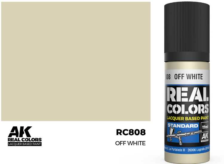 17ml AK Interactive - Real Colors Lacquer Paint - Off White
