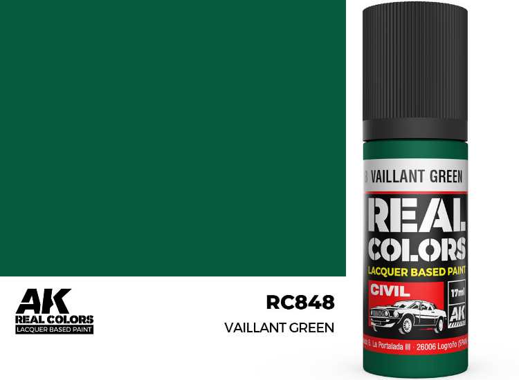 17ml AK Interactive - Real Colors Lacquer Paint - Vaillant Green