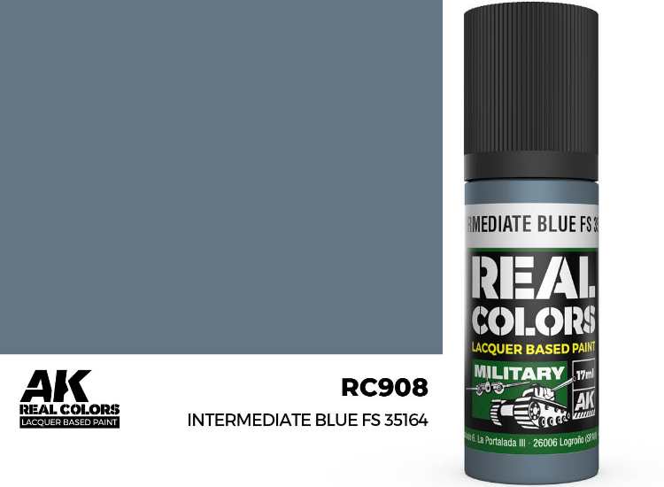 17ml AK Interactive - Real Colors Lacquer Paint - Intermediate Blue FS 35164