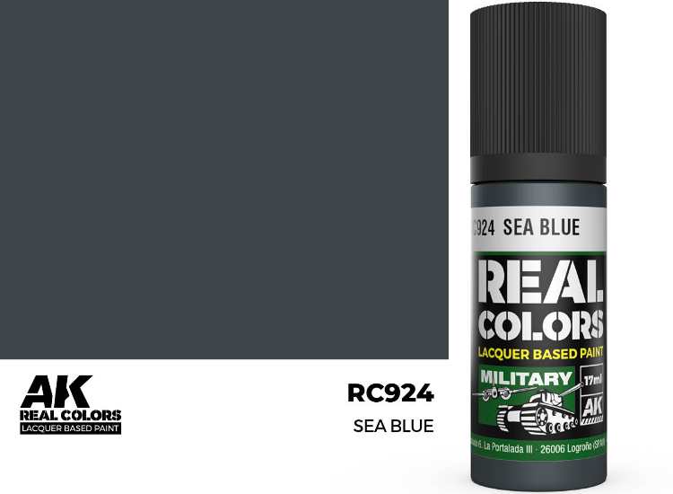 17ml AK Interactive - Real Colors Lacquer Paint - Sea Blue