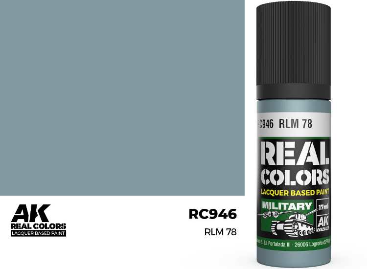 17ml AK Interactive - Real Colors Lacquer Paint - RLM 78