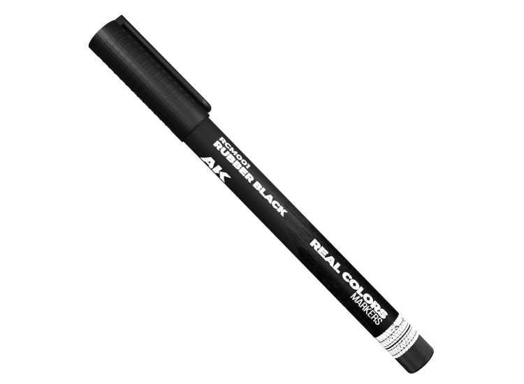AK Interactive AAKRCM001 - - Rubber Black - Real Colors Markers