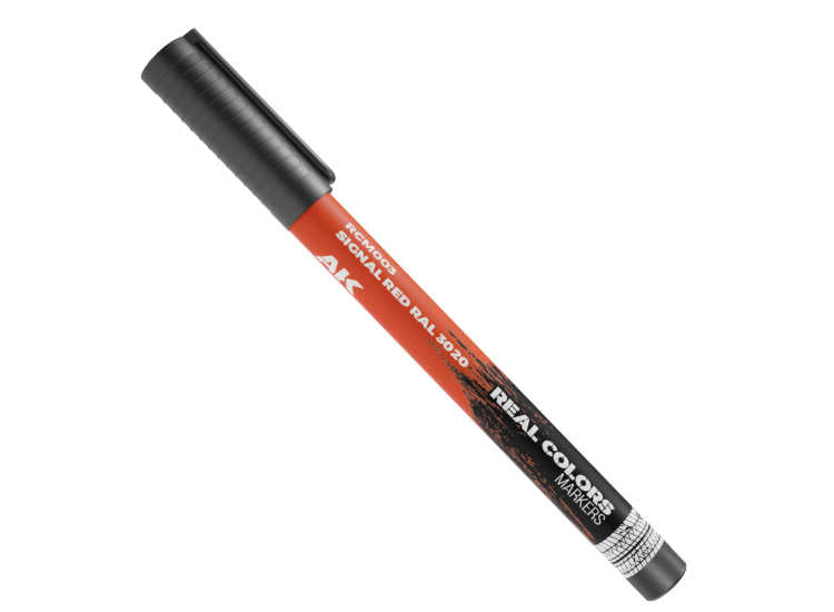 AK Interactive RCM003 - - Signal Red RAL 3020 - Real Colors Markers