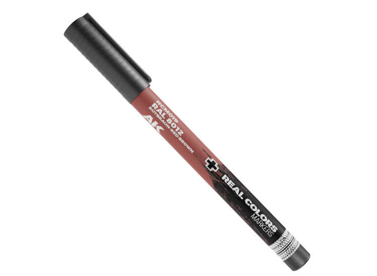 AK Interactive RCM019 - - RAL 8012 Rotbraun-Red Brown - Real Colors Markers