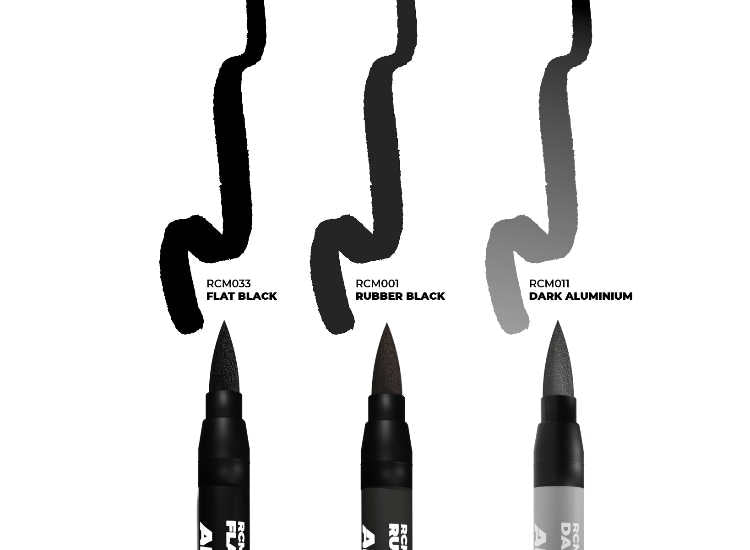 - AK Interactive - Wheels - Set of 3 Real Colors Markers