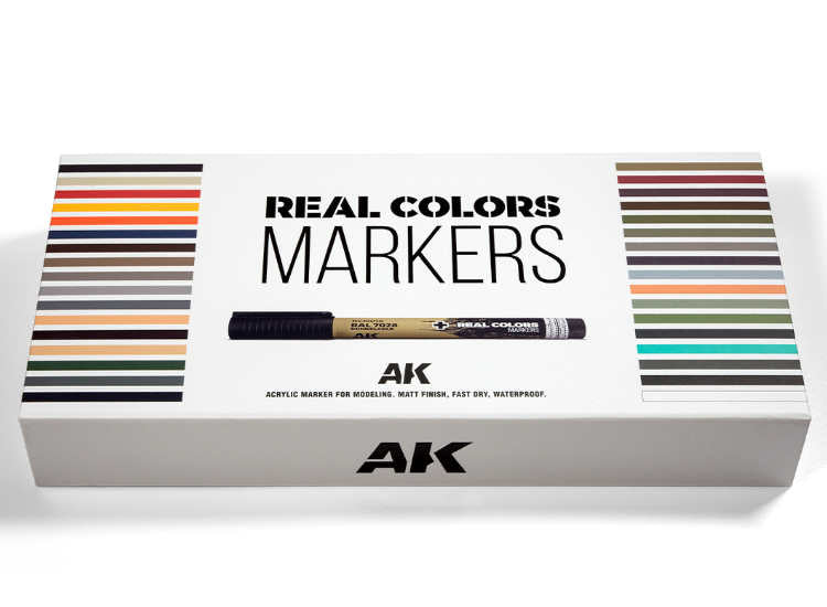 - AK Interactive - Real Colors Markers Deluxe Case