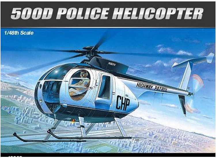 1/48 Academy - Hughes Police 500D Helicopter