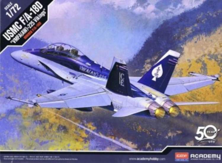 1/72 Academy - F/A-18D Hornet US Marines (twin-seat)