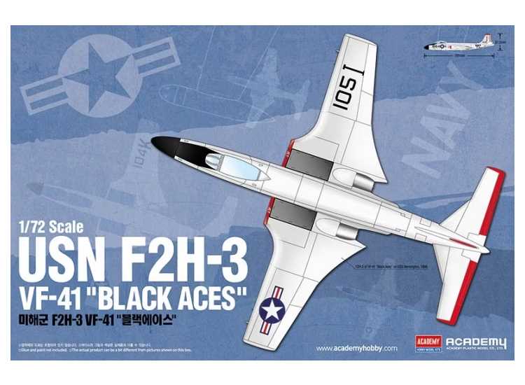 1/72 Academy - USN F2H-3 VF-41 Black Aces