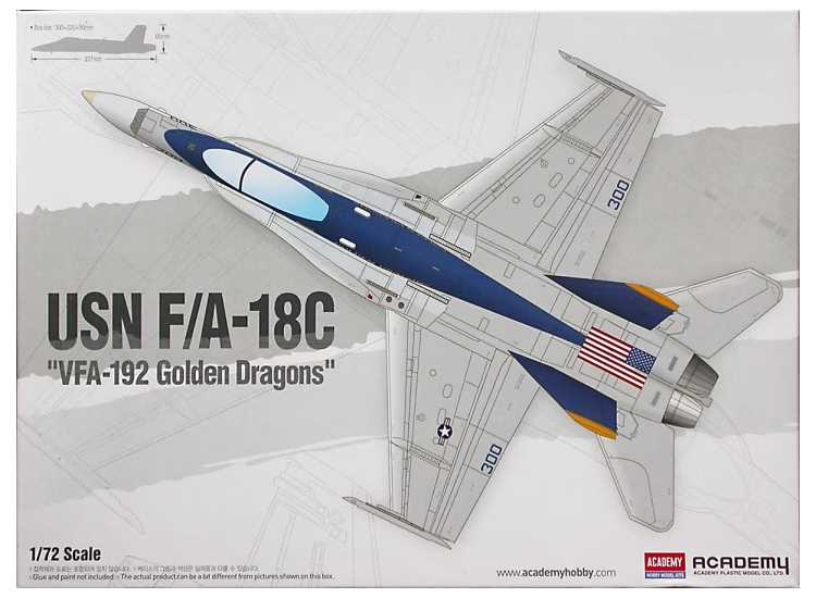 1/72 Academy - USN F/A-18C VFA-192 Golden Dragons