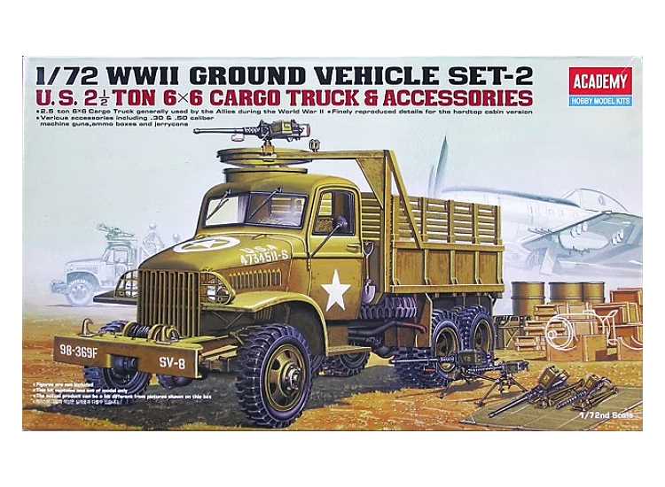 1/72 Academy - WWII US 6x6 Cargo Truck & Accessories