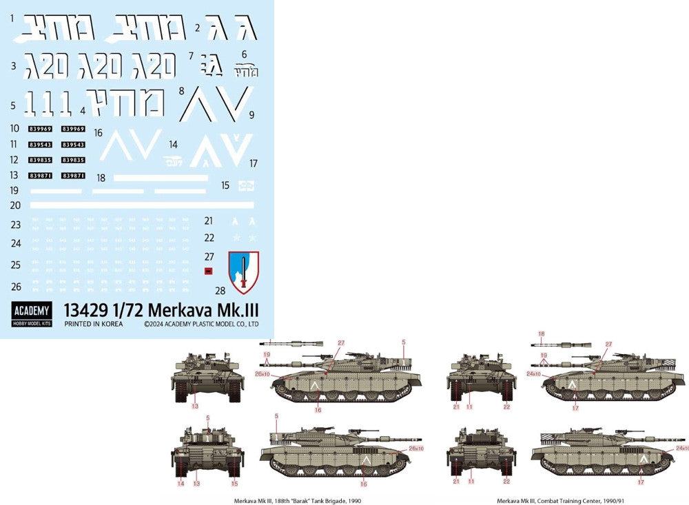 1/72 Academy - Merkava Mk. III