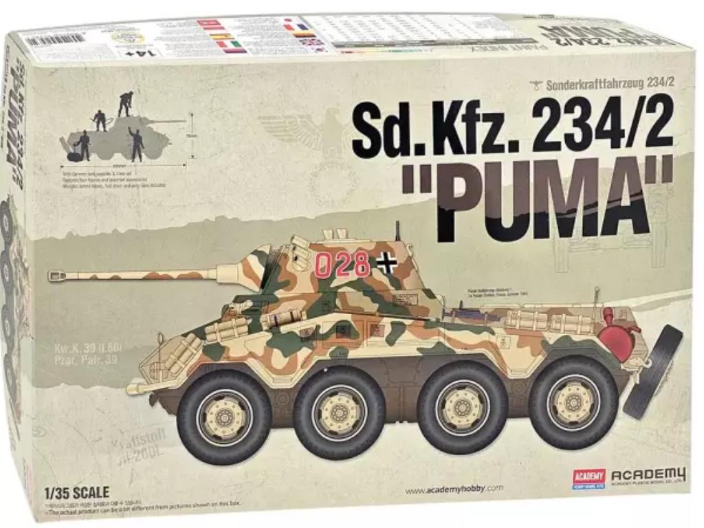 1/35 Academy - Sd.Kfz. 234/2 Puma w/Figures