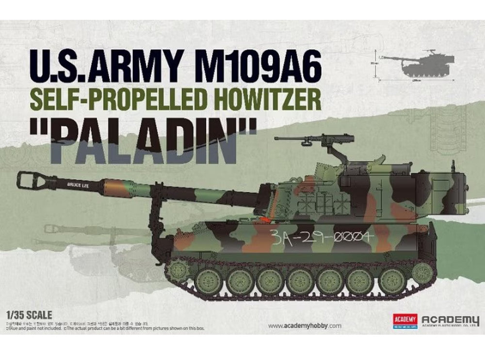 1/35 Academy - US Army M109A6 Self-propelled Howitzer Paladin