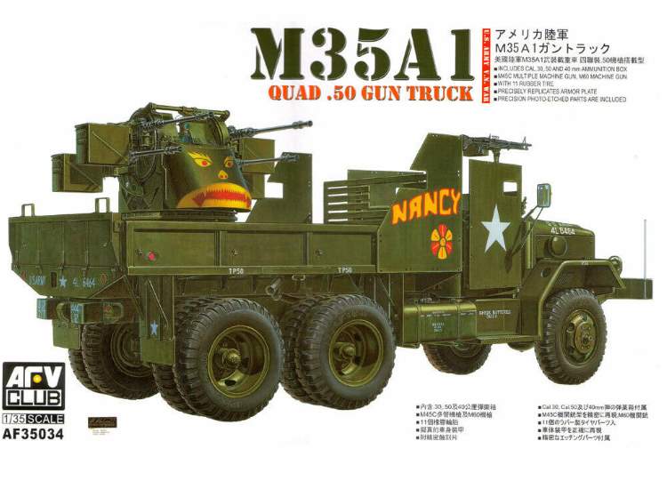 1/35 AFV Club - M35A1 Vietnam Gun Truck