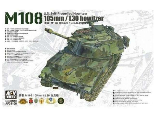 1/35 AFV Club - M108 US Self-propelled 105mm/L30 Howitzer