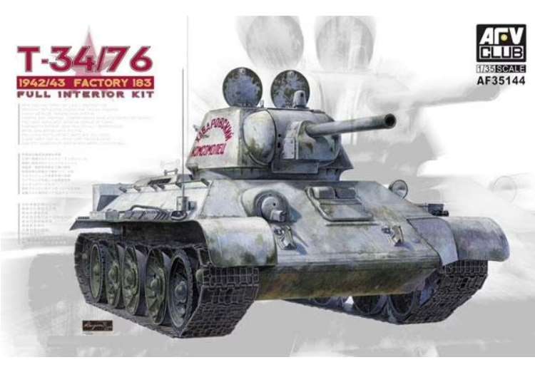1/35 AFV Club - Russian T-34/76 Mod 1942/43 Factory 183 (Full Interior)
