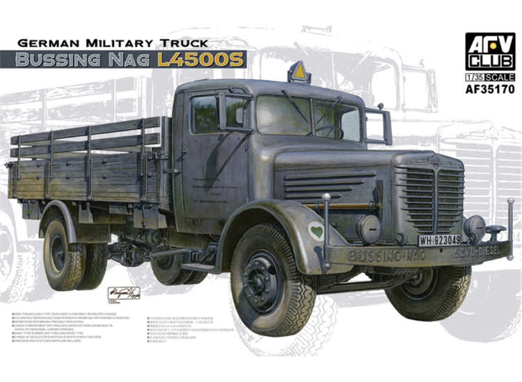 1/35 AFV Club - German Military Truck Bussing NAG L4500S