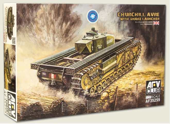 1/35 AFV Club - Churchill AVRE with Snake Launcher