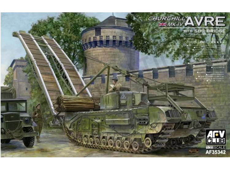 1/35 AFV Club - Churchill Mk.IV AVRE with SBG bridge