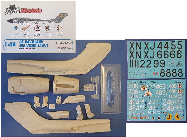 1/48 Alley Cat - De Havilland Sea Vixen FAW.1 Conversion Set