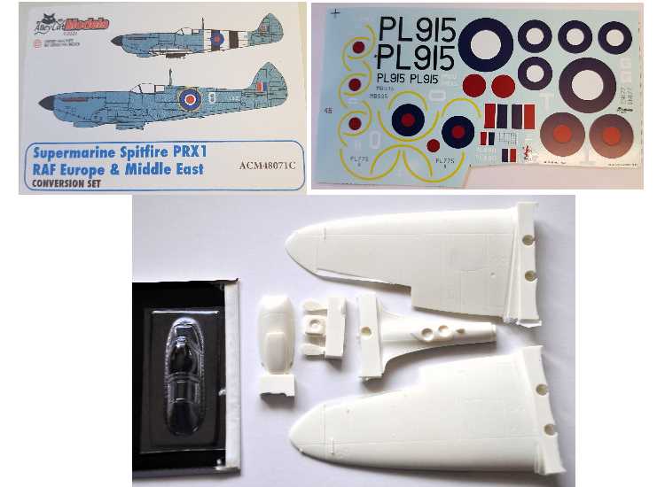 1/48 Alley Cat - Spitfire PRXI RAF over Europe and Middle East Conversion Set