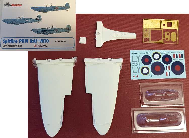 1/48 Alley Cat - Spitfire PRIV RAF and MTO Conversion Set