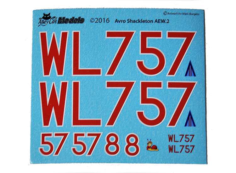 1/72 Alley Cat - Shackleton AEW.2 WL757 Decals - 'Brian'