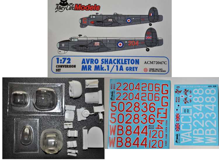 1/72 Alley Cat - Shackleton MR1 'Grey' conversion Set