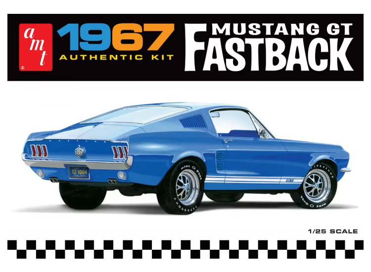1/25 AMT - 1967 Ford Mustang GT Fastback