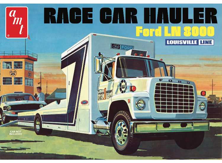 1/25 AMT - Race Car Hauler Ford LN 8000
