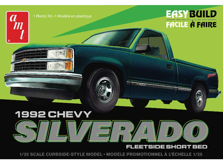 1/25 AMT - 1992 Chevy Silverado Fleetside Short Bed Easy Build