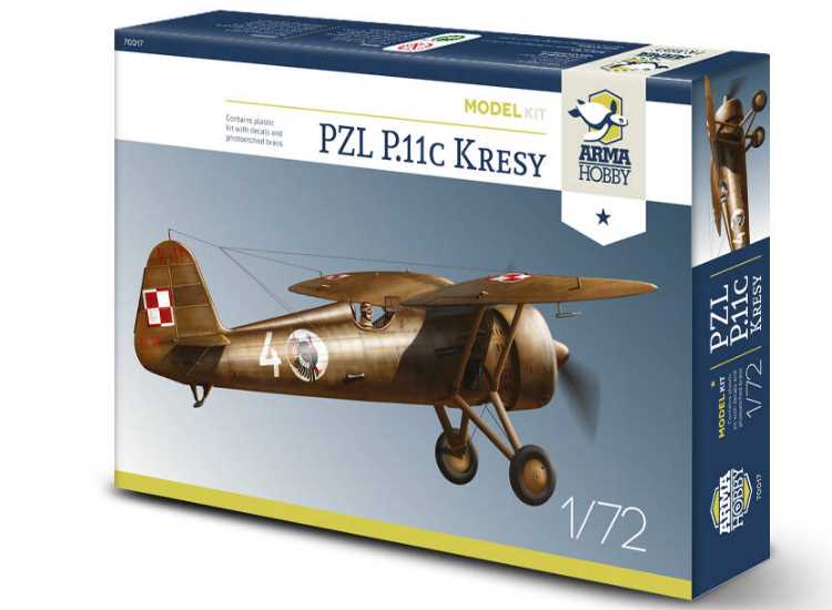 1/72 Arma Hobby - PZL P.11c Kresy Model Kit