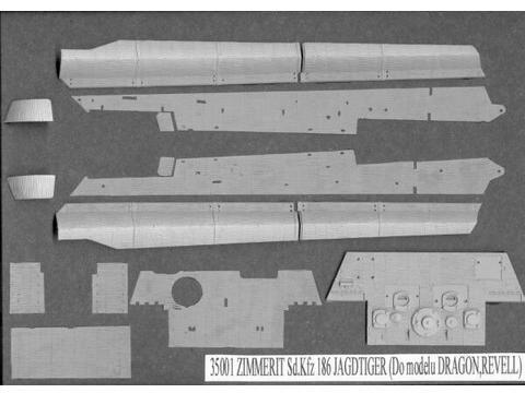 1/35 Atak - Zimmerit For Jagdtiger For Dragon / Revel Kit