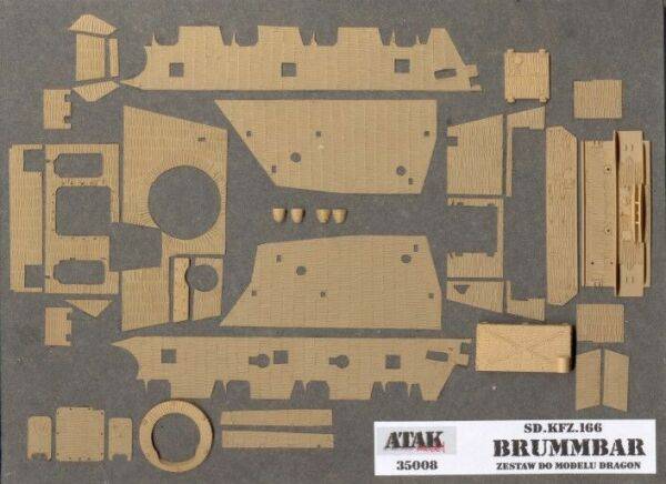 1/35 Atak - Zimmerit For Brumbar For Dragon Kit