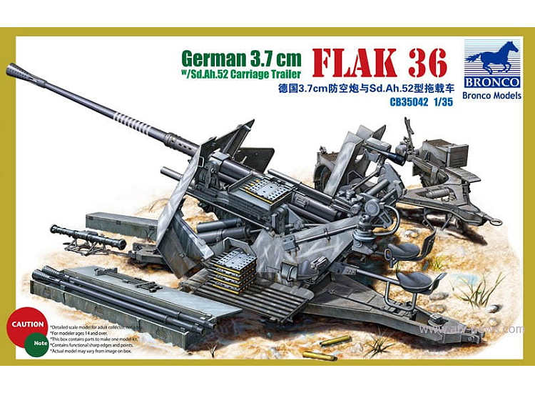 1/35 Bronco - German 3.7cm Flak 36