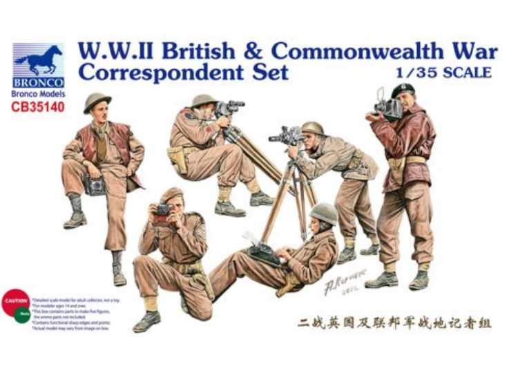 1/35 Bronco - WWII British & Commonwealth War Correspondent Set