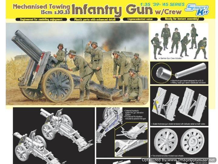 1/35 Dragon - Mechanised Towing 1.5cm s.IG.33 Infantry Gun