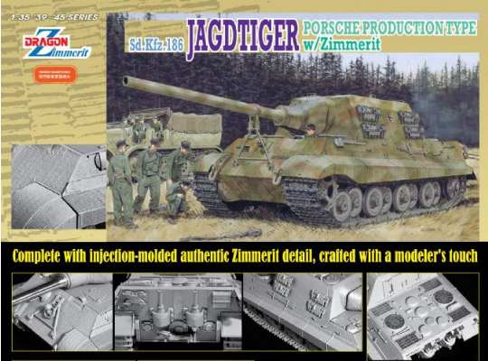 1/35 Dragon - Jagdtiger Porsche Production w/Zimmerit