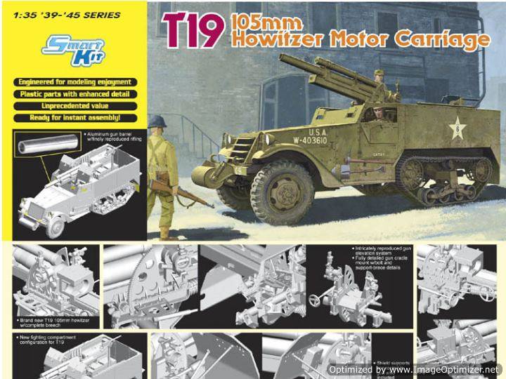 1/35 Dragon - T19 105mm Howitzer Motor Carriage