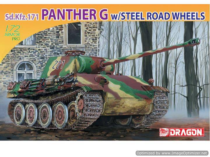 1/72 Dragon - Sd.Kfz. Panther G with Steel Road Wheels