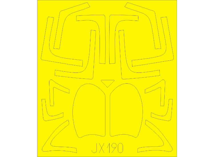 1/32 Eduard - A-6E Intruder TRAM canopy frame paint mask (for Trumpeter kits)